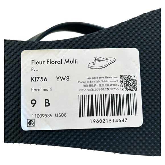 KATE SPADE Fleur Floral Multi-Color Flip Flops Sandals 9B NEW RESORT Summer - Picture 6 of 6